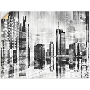 Artland Artprint Frankfurt skyline collage 01 als artprint op linnen, muursticker of poster in verschillende maten