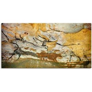 Artland Artprint Grot van Lascaux stieren als artprint op linnen, muursticker of poster in verschillende maten