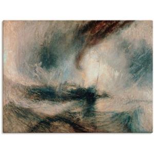 Artland Artprint Sneeuwstorm boven de zee. 1842 als artprint op linnen, muursticker of poster in verschillende maten