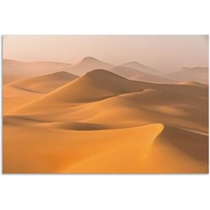 Artland Artprint Mist in de Rub al Khali woestijn als artprint van aluminium, artprint op linnen, muursticker of poster in verschillende maten