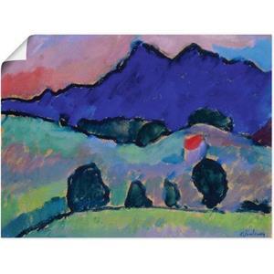 Artland Artprint Blauwe berg. 1910 als artprint op linnen, muursticker of poster in verschillende maten