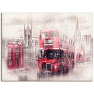 Artland Artprint Londen Westminster collage als artprint van aluminium, artprint op linnen, muursticker of poster in verschillende maten