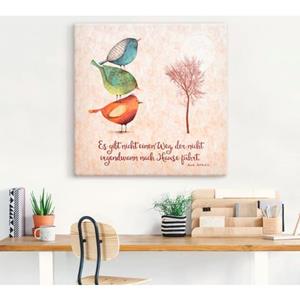 Artland Artprint Levenswijsheid thuis als artprint van aluminium, artprint op linnen, muursticker of poster in verschillende maten