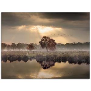 Artland Print op glas De herfst in zijn stille eenzaamheid in verschillende maten