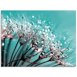 Artland Glasbild "Glitzernde Pusteblume I", Blumen, (1 St.)