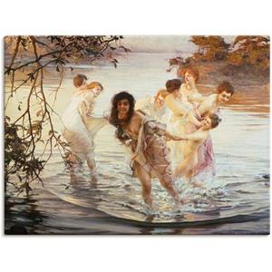 Artland Artprint Vrolijk spel in het water. 1899 als artprint op linnen, muursticker of poster in verschillende maten