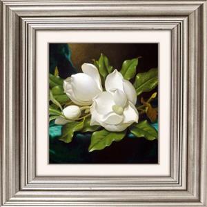 Queence Artprint op acrylglas Bloemen