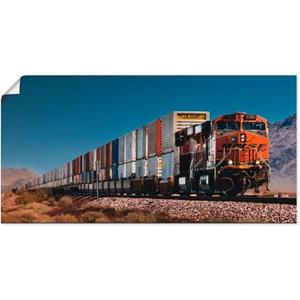 Artland Artprint Goederentrein BNSF Californië als artprint van aluminium, artprint op linnen, muursticker of poster in verschillende maten