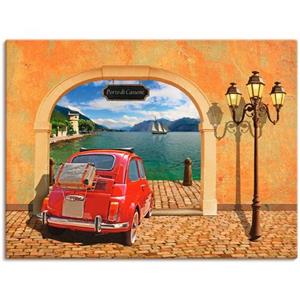 Artland Artprint Kleine Italiaanse haven als artprint op linnen, muursticker of poster in verschillende maten