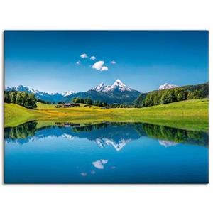 Artland Artprint Landschap in de Alpen als artprint van aluminium, artprint op linnen, muursticker of poster in verschillende maten