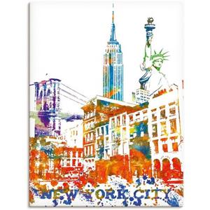 Artland Artprint New York City grafisch als artprint van aluminium, artprint op linnen, muursticker of poster in verschillende maten