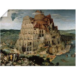 Artland Artprint De torenbouw van Babel. 1563 als artprint op linnen, muursticker of poster in verschillende maten