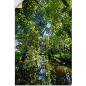 Artland Artprint SPREEWALD boottocht door de rivier als artprint van aluminium, artprint op linnen, muursticker of poster in verschillende maten