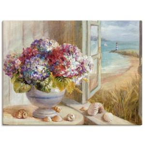 Artland Artprint Kusten hortensia als artprint op linnen, muursticker of poster in verschillende maten