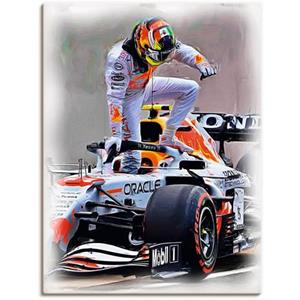 Artland Artprint Sergio Perez alias Checo als artprint van aluminium, artprint op linnen, muursticker of poster in verschillende maten