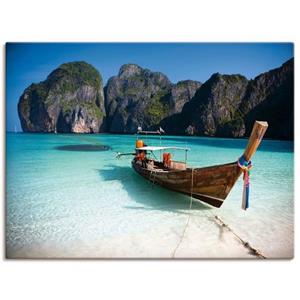 Artland Artprint Maya Bay, Koh Phi Phi Leh, Thailand als artprint van aluminium, artprint op linnen, muursticker of poster in verschillende maten