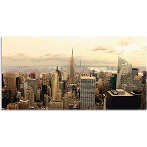 Artland Artprint Skyline Manhattan - New York als artprint van aluminium, artprint op linnen, muursticker of poster in verschillende maten