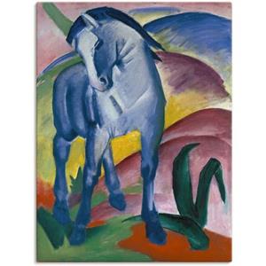 Artland Artprint Blauw paard I. 1911. als artprint van aluminium, artprint op linnen, muursticker of poster in verschillende maten