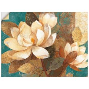 Artland Artprint Turquoise magnolia's als artprint op linnen, muursticker of poster in verschillende maten