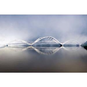 Queence Artprint op acrylglas Brug