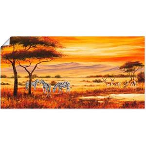 Artland Artprint Afrikaans landschap I als artprint van aluminium, artprint op linnen, muursticker of poster in verschillende maten