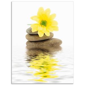 Artland Artprint Zen Spa stenen met bloemen II als artprint van aluminium, artprint op linnen, muursticker of poster in verschillende maten