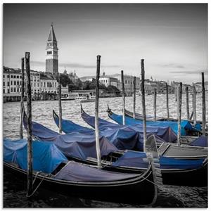 Artland Print op glas Venetië Canal Grande & Markustoren in verschillende maten