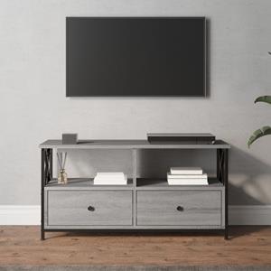 VidaXL Tv-meubel 90x33x45 cm bewerkt hout grijs sonoma eikenkleurig