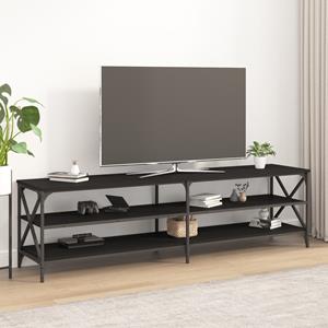 VidaXL Tv-meubel 180x40x50 cm bewerkt hout zwart