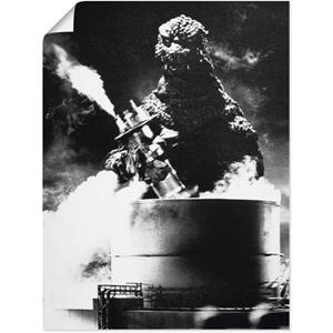 Artland Artprint Godzilla III als artprint van aluminium, artprint op linnen, muursticker of poster in verschillende maten