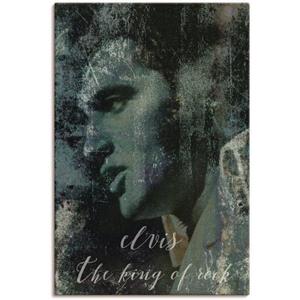 Artland Artprint Elvis the King als artprint van aluminium, artprint op linnen, muursticker of poster in verschillende maten