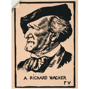 Artland Artprint Een Richard Wagner. 1891 als artprint op linnen, muursticker of poster in verschillende maten