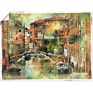 Artland Wandbild "Kanal in Venedig", Italien, (1 St.), als Leinwandbild, Poster, Wandaufkleber in verschied. Größen