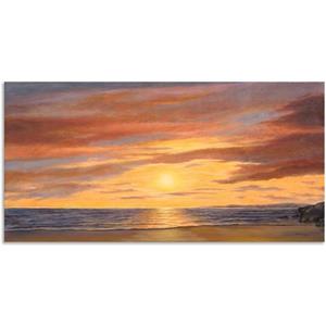 Artland Artprint Zon aan het strand als artprint van aluminium, artprint op linnen, muursticker of poster in verschillende maten