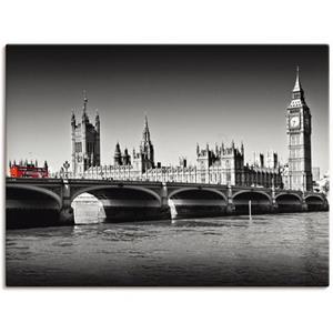 Artland Artprint Houses of Parliament & Theems als artprint van aluminium, artprint op linnen, muursticker of poster in verschillende maten