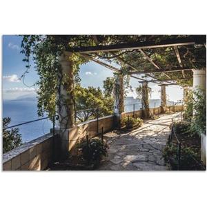 Artland Artprint Tuin van de villa San Michele op capri als artprint van aluminium, artprint op linnen, muursticker of poster in verschillende maten