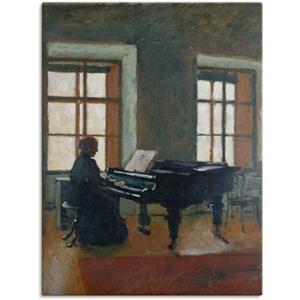 Artland Artprint Aan de piano. 1910 als artprint op linnen, muursticker of poster in verschillende maten