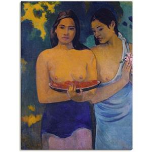 Artland Artprint Twee vrouwen van Tahiti. 1899 als artprint op linnen, muursticker of poster in verschillende maten