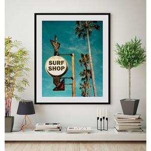 Queence Wanddecoratie Surf Shop (1 stuk)