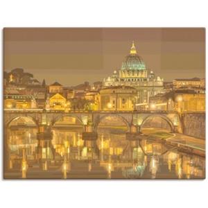 Artland Artprint Rome Sint-Pietersbasiliek als artprint op linnen, muursticker of poster in verschillende maten