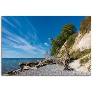 Artland Artprint Krijtrotsen op het eiland Rügen II als artprint van aluminium, artprint op linnen, muursticker of poster in verschillende maten