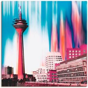 Artland Artprint Düsseldorf skyline collage I als artprint op linnen, muursticker of poster in verschillende maten