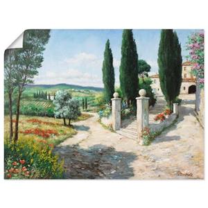 Artland Artprint Woning in de Toscane als artprint op linnen, muursticker of poster in verschillende maten