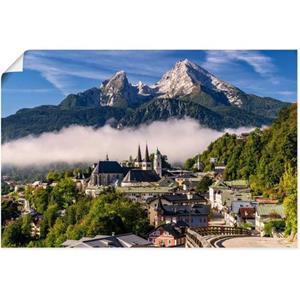 Artland Artprint Watzmann uitzicht Berchtesgaden als artprint van aluminium, artprint op linnen, muursticker of poster in verschillende maten