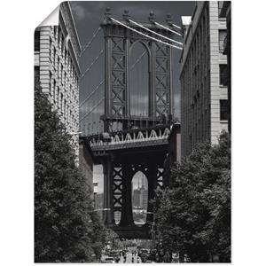 Artland Artprint New York Manhattan Bridge als artprint van aluminium, artprint op linnen, muursticker of poster in verschillende maten