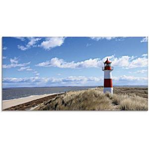 Artland Print op glas Vuurtoren Sylt in verschillende maten