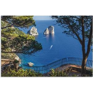 Artland Wandbild "Faraglione-Felsen auf Capri, Italien", Meer Bilder, (1 St.)