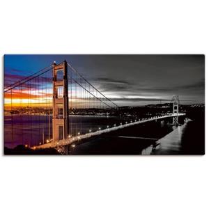 Artland Artprint The Golden Gate Bridge als artprint van aluminium, artprint op linnen, muursticker of poster in verschillende maten