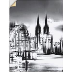 Artland Artprint Keulen Skyline collage III als artprint op linnen, muursticker of poster in verschillende maten