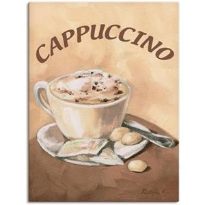 Artland Artprint Kopje cappuccino als artprint van aluminium, artprint op linnen, muursticker of poster in verschillende maten